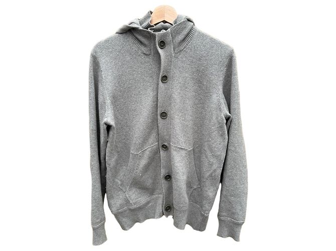 Autre Marque C.P. Company Kapuzenpullover Woll-Baumwoll-Mischung Grau