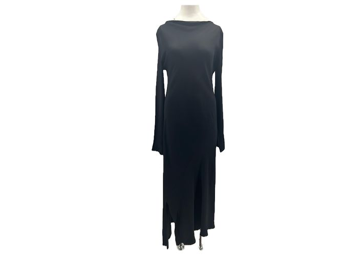 Cos Maxikleid schwarz aus Viskose Größe S