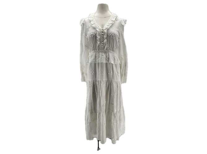 Vestido Maje de algodón blanco talla 38