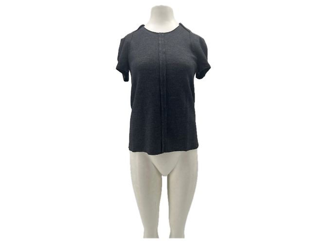 Camiseta de lã cinza Maje