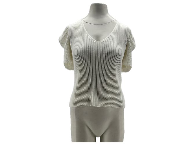 Maje weißes Viscose Top Größe 38