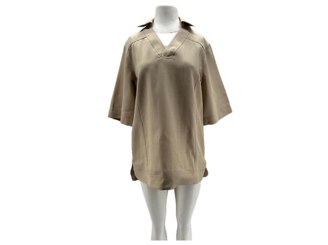 Autre Marque Camicetta LOULOU DE SAISON beige in viscosa