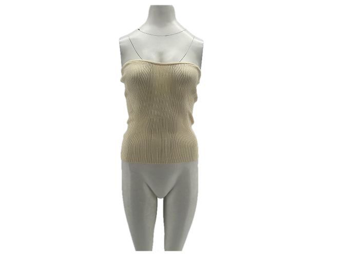 Autre Marque Bustier Top Ecru BY MALINA Beige