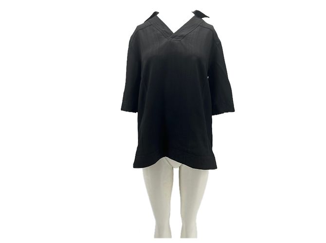 Autre Marque Camicetta nera LOULOU DE SAISON in viscosa Nero