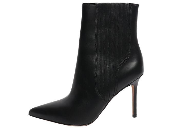 Veronica Beard Black leather Lisa ankle boots - EU 39