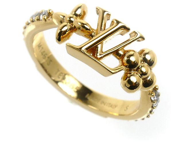 Anel de banda LV Iconic em GP e strass Louis Vuitton Dourado