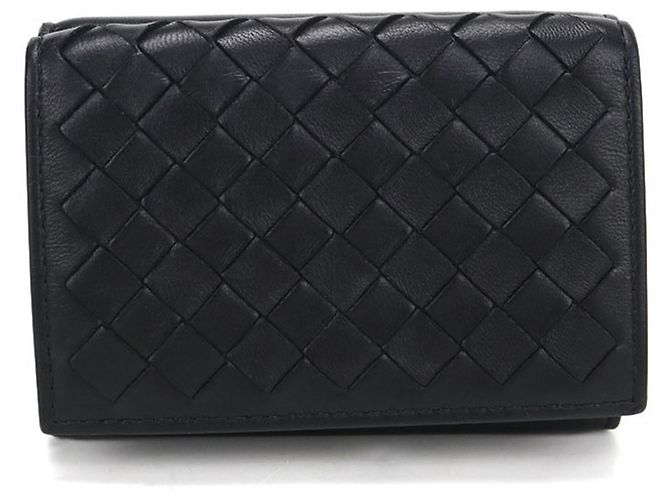 Bottega Veneta Tri-fold Wallet Black