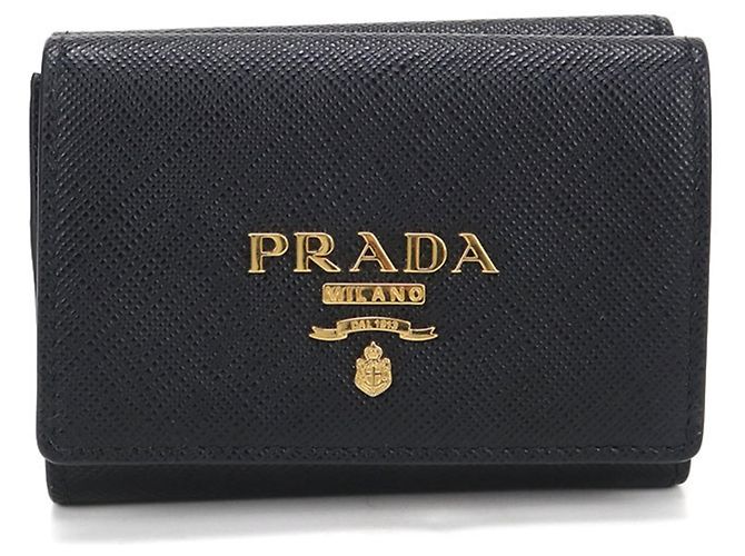 Prada Tri-Fold Wallet Black