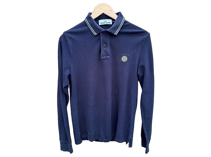 Stone Island Polo a maniche lunghe - Blu Navy