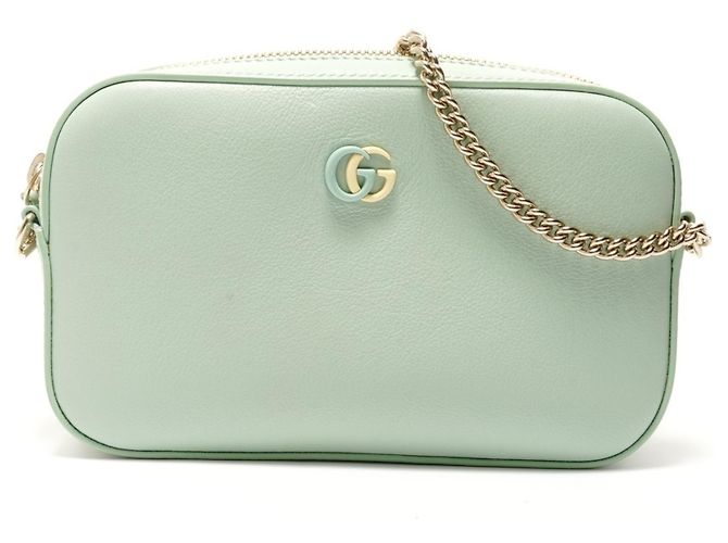 Borsa a tracolla Gucci Supermini Marmont GG Verde