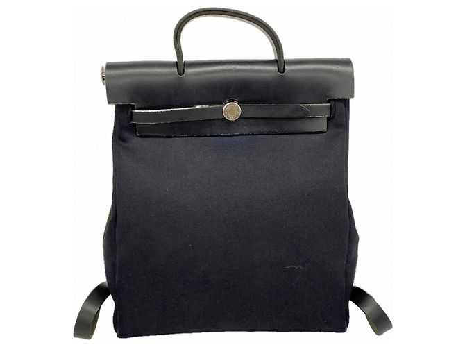 Hermès Hermes Herbag Ad PM Backpack Black