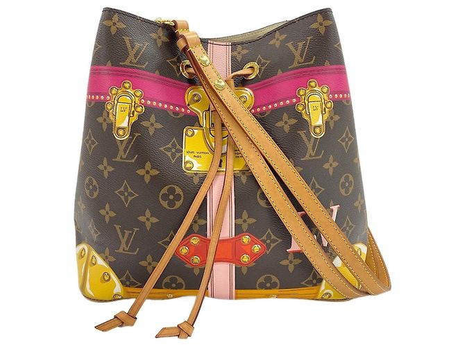 Néonoé Borsa a tracolla Louis Vuitton NeoNoe Summer Trunk Collection Marrone