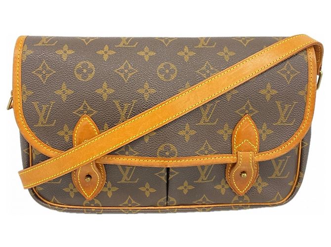 Bolsa de Ombro Louis Vuitton Monogram Gibeciere MM Marrom