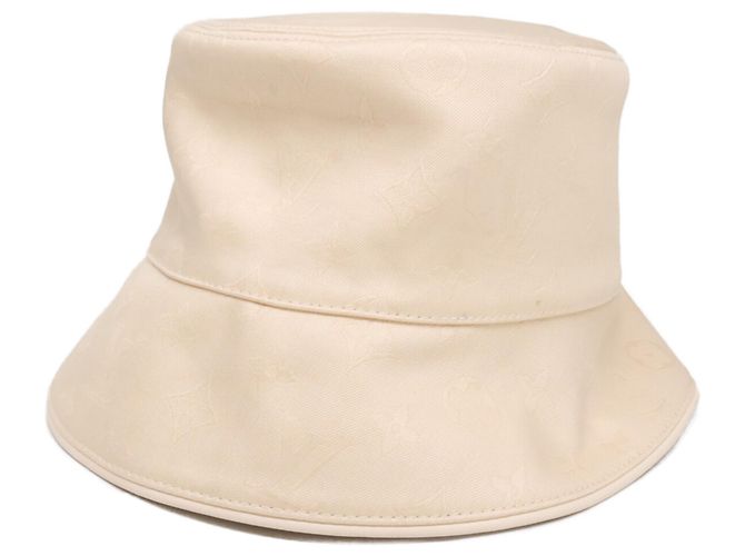Louis Vuitton Ivory Reversible Bucket Hat Cream