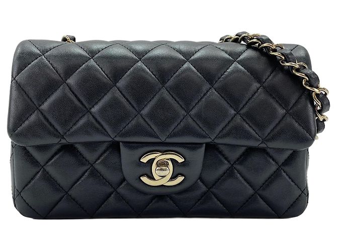 Borsa a Spalla Chanel Mini Matelassé 20 Nero