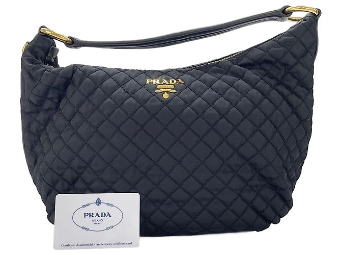 Borsa a tracolla nera Prada Nero 