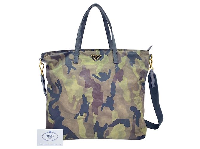 Prada 2-Way Tote Bag Grün