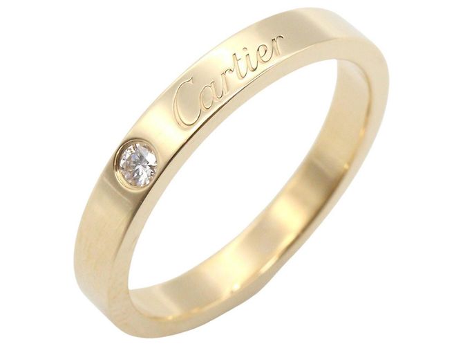 Anello C de Cartier in oro giallo 18K D'oro