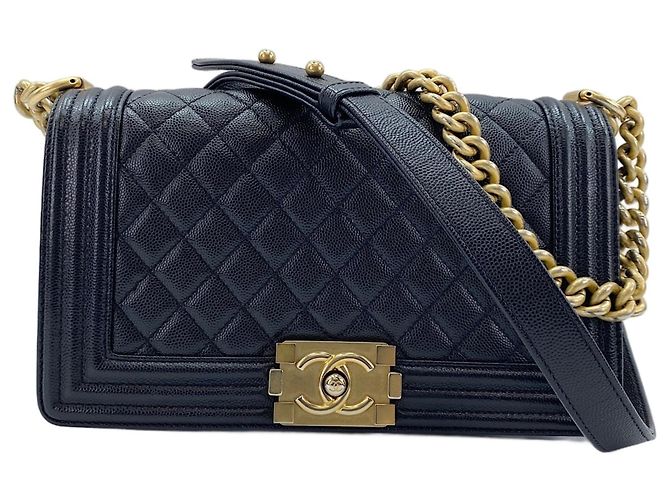 Borsa a tracolla Chanel Boy 25 in nero