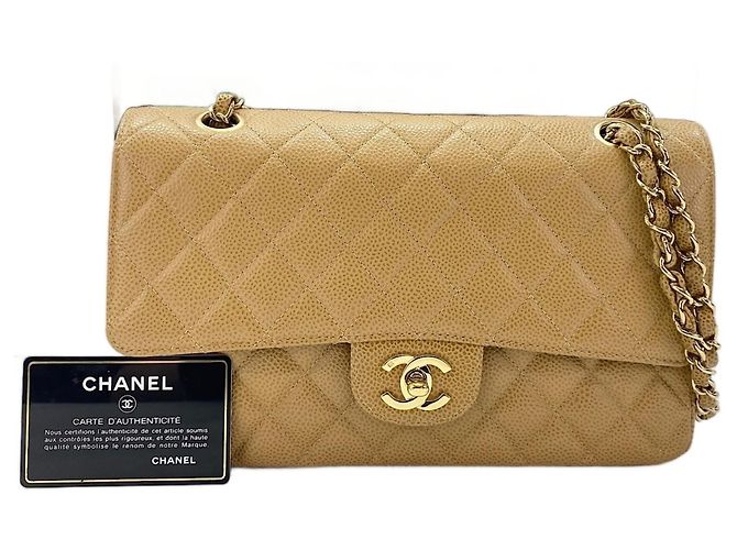 Borsa a tracolla Chanel Matelassé 25 Beige