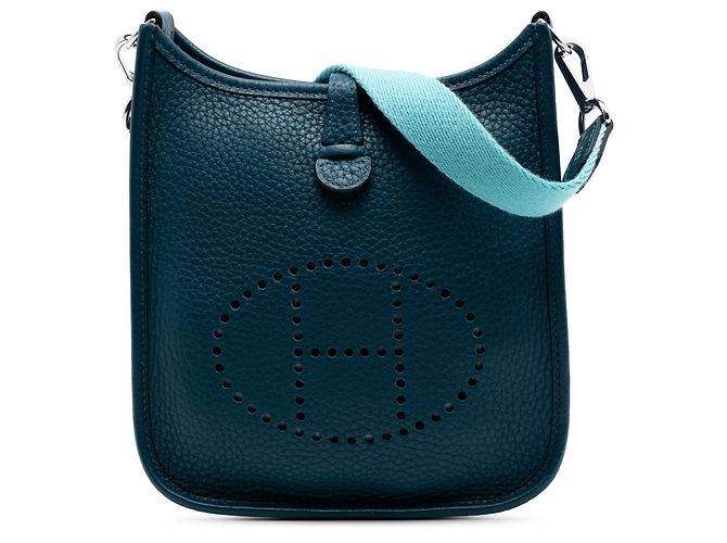 Hermès Blue Clemence Evelyne 16 Amazone Azul