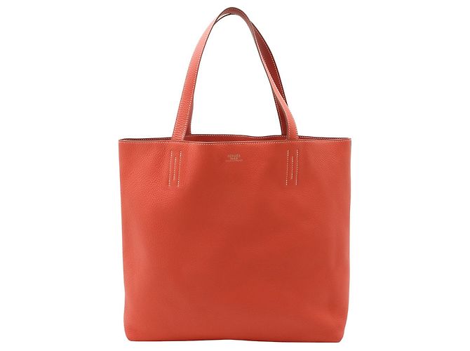 Hermès Orange Clemence Double Sens 36