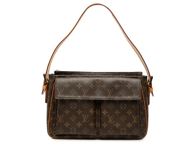 Louis Vuitton Marrone Monogram Viva Cite GM