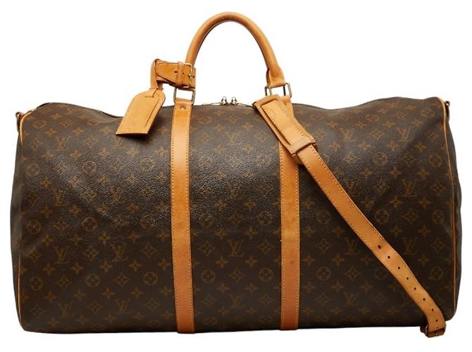 Louis Vuitton Monogram Keepall Bandoulière 60 Marrom