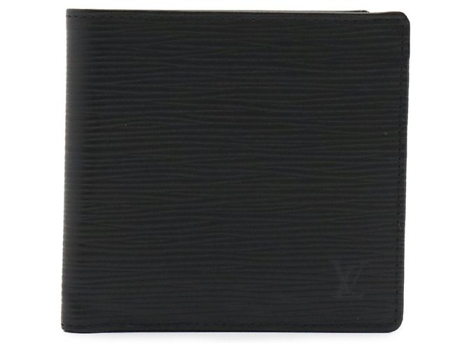Louis Vuitton Epi Leather Bi-fold Wallet Black