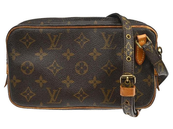 Louis Vuitton Pochette Marly Bandouliere Monogram Canvas medium Marrom