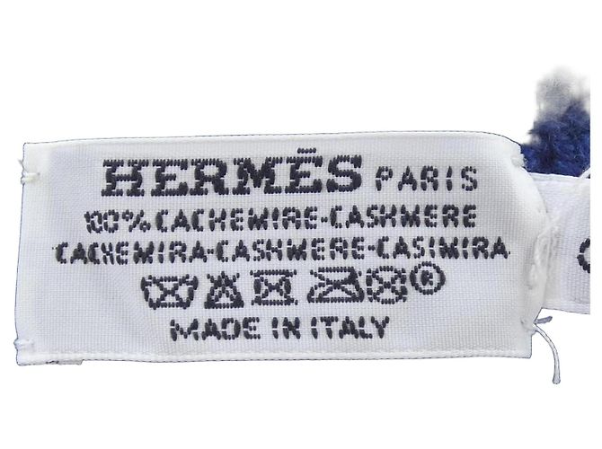 Hermès Hermes Navy Cashmere Warm Gloves Navy blue