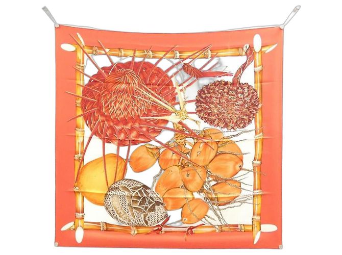 Silk In Hermès Hermes NOUVELLE COLEDONIE Seidenschal Rot