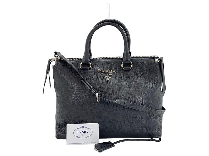 Borsa a 2 modi nera Prada Nero 