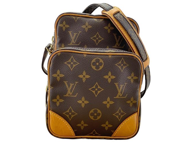 Borsa a Spalla Louis Vuitton Amazon Marrone Blu