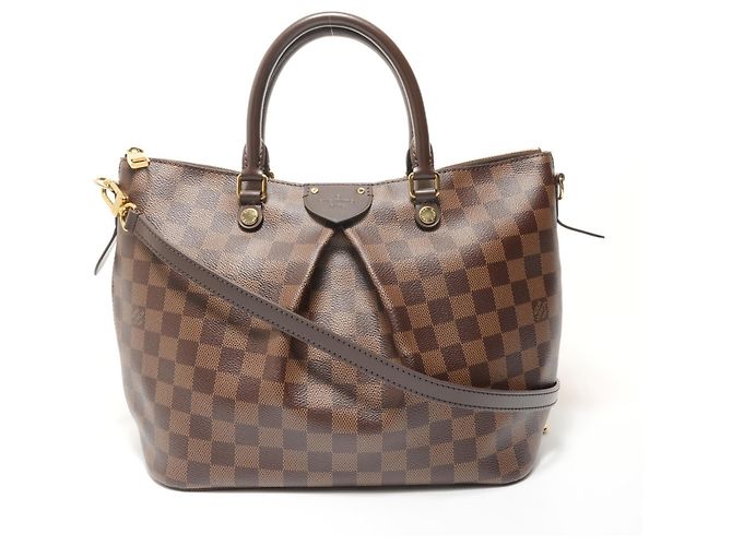 Louis Vuitton Damier Ebene Siena MM Handtasche Braun