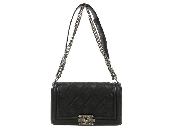 Bolso de Hombro Chanel Boy Line Negro