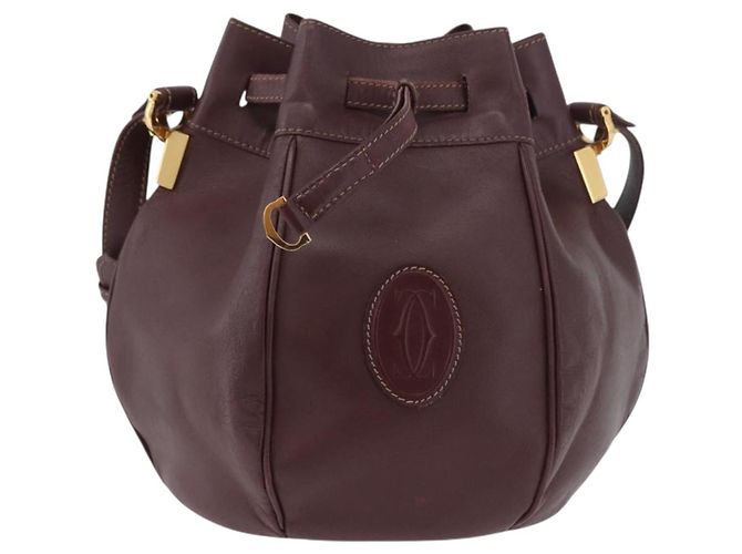 Must de Cartier em couro Bordeaux
