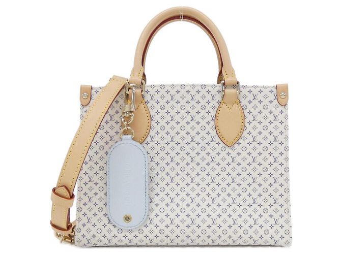 Bolsa Louis Vuitton LV Romance OnTheGo Branco Azul