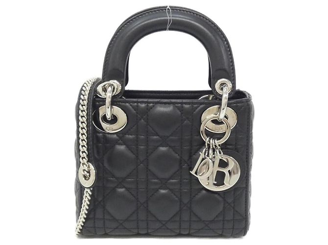 Mini bolsa Lady Christian Dior Preto