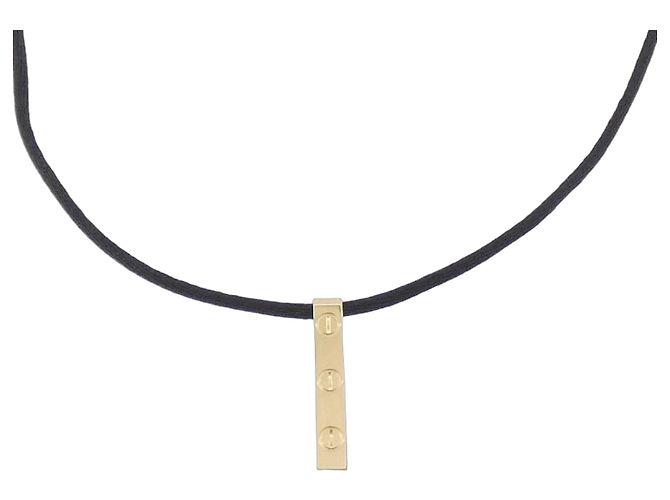 Collar Cartier Love Plate Amarillo