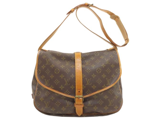 Borsa a Spalla Louis Vuitton Saumur 35 Nero