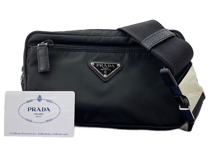 Prada Nylon Bauchtasche Schwarz