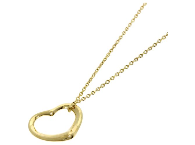 Elsa Peretti Collier Open Heart de Tiffany & Co. en or jaune 18K