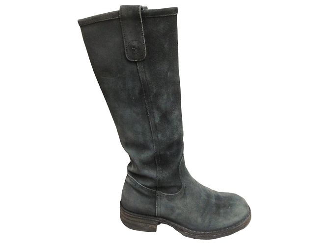 Autre Marque Fiorentini + Baker grey suede high boots