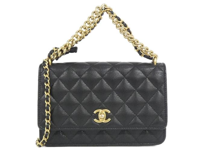 Chanel AP3910 Chain Shoulder Wallet Noir