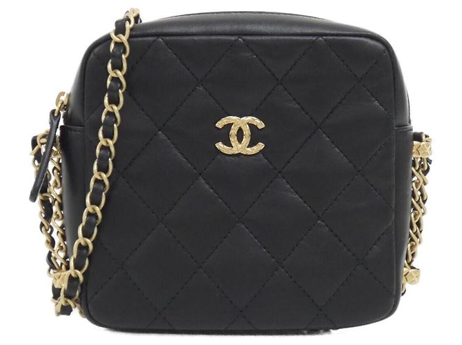 Chanel Handtasche aus schwarzem Leder