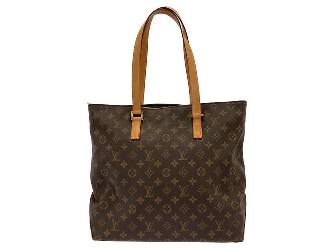 Bolsa Cabas Mezzo Monogram Louis Vuitton Marrom Monograma