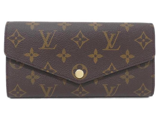 Louis Vuitton Monogram Portefeuille Sarah Wallet Brown