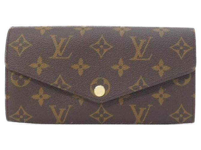 Louis Vuitton Monogram Portefeuille Sarah Wallet Brown
