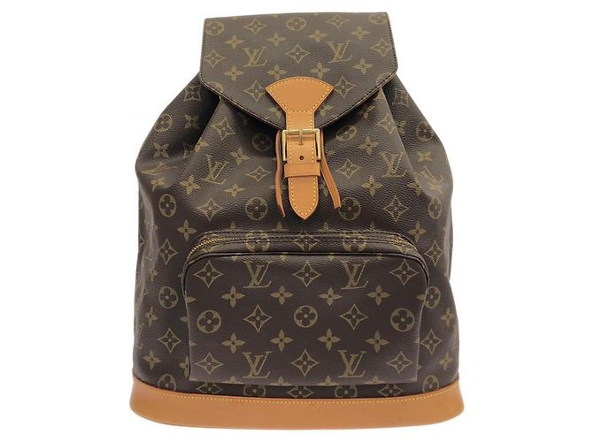 Mochila Louis Vuitton Monogram Montsouris GM Castaño
